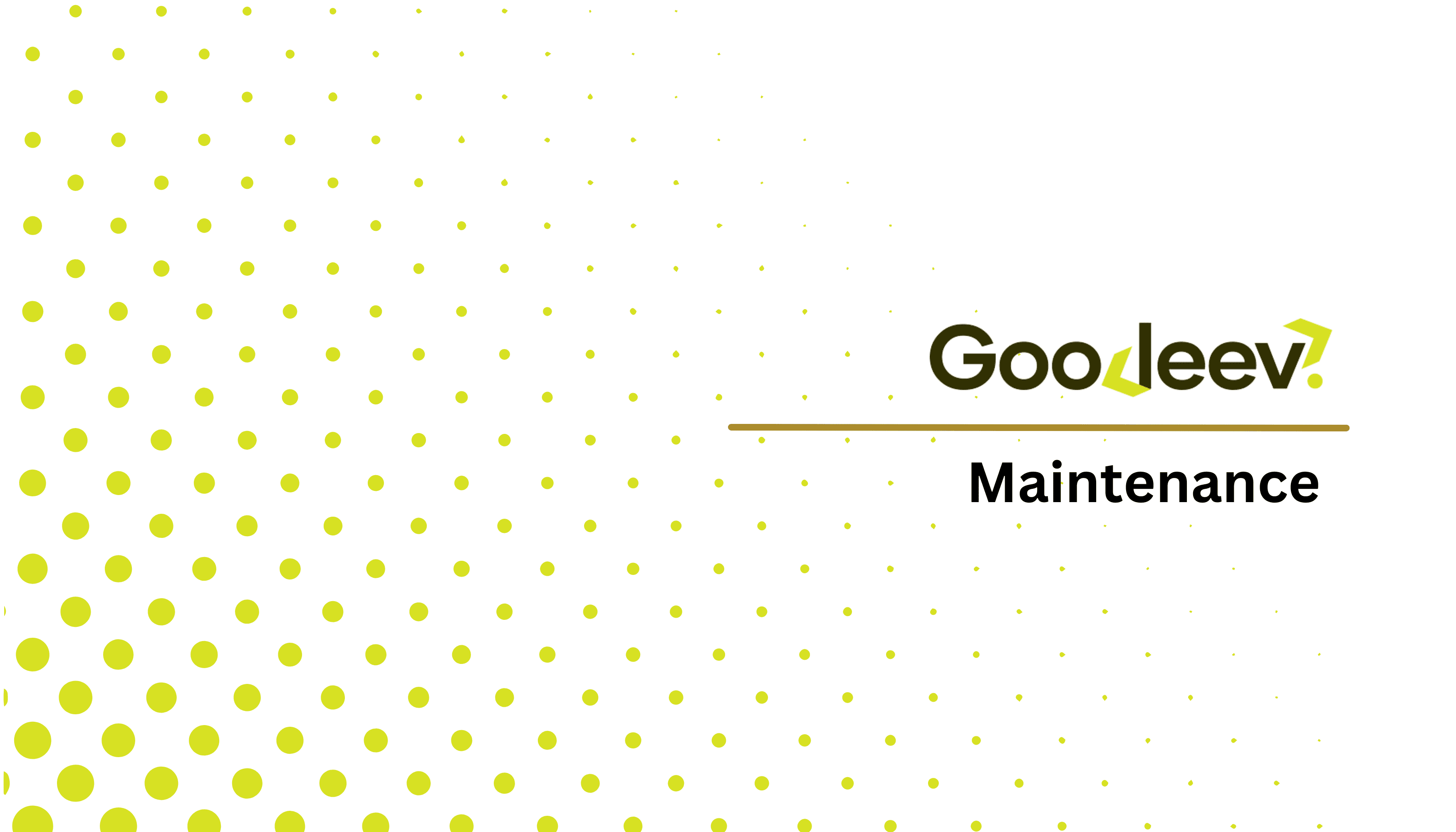 Goodeev Maintenance Dark